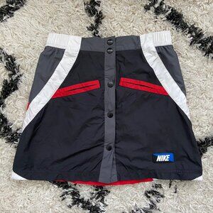 Nike Athletic Skirt w/ Buttons in Black, Gray, Red NSW (XS)